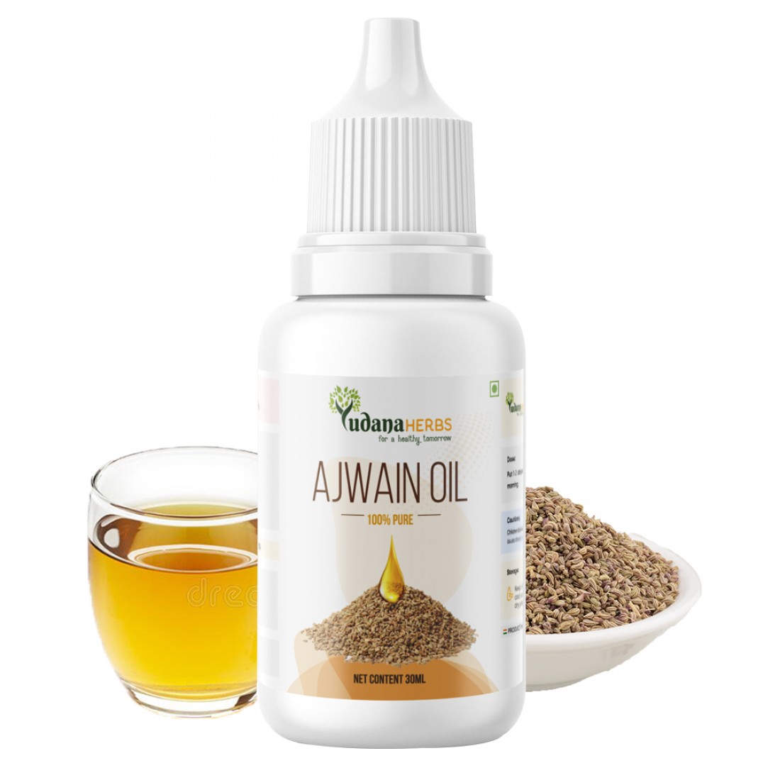 Yudanaherbs Ajwain Essential Oil for Skin and Hair Care